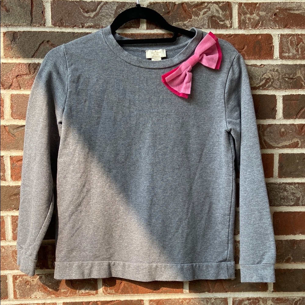B1G2F 🚨 kate spade Gray Sweatshirt with Pink Bow